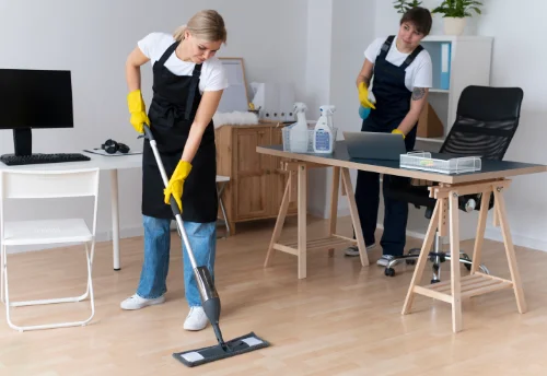 Nettoyage de bureau professionnel à la Foye-Monjault